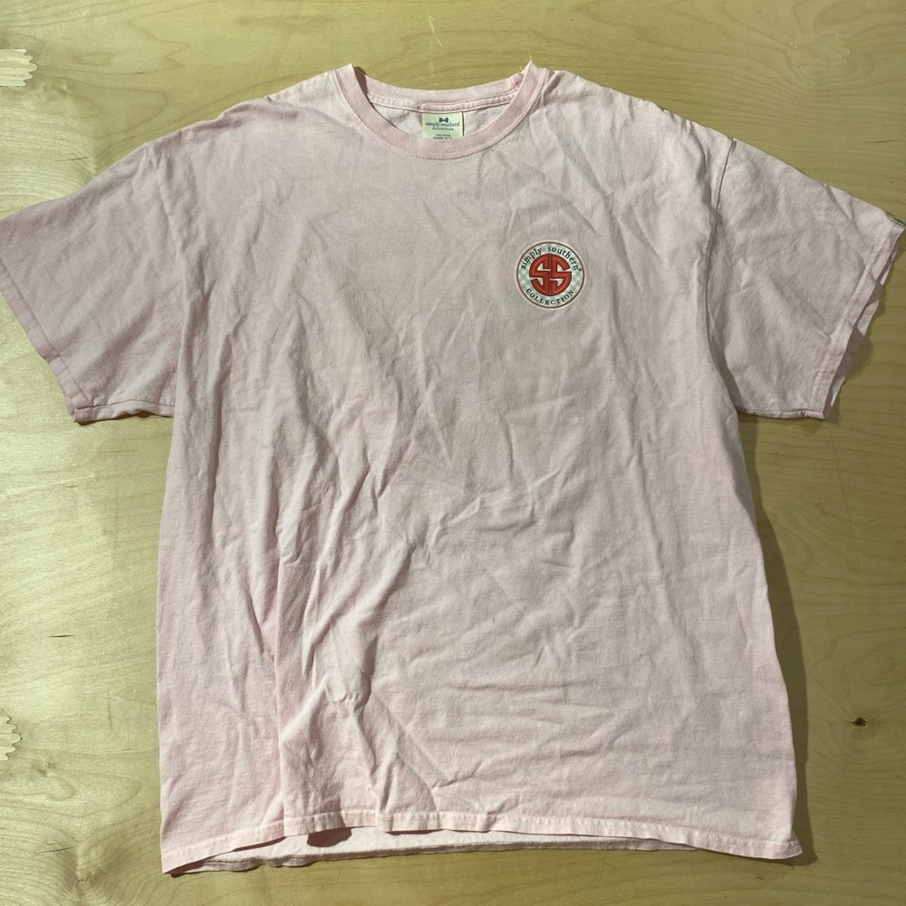 Simply Southern Light Pink Tee XL (PQ)